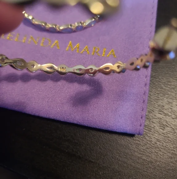 NWT Melinda Maria Opal Earrings - Picture 5 of 10